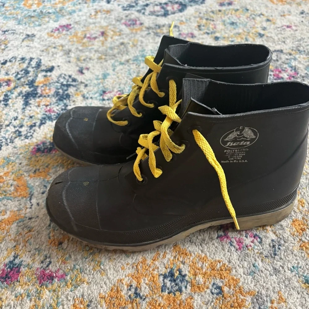 Bata Standard Rubber Steel Shank Rain Work Boots Men’s Size 12 USA Made